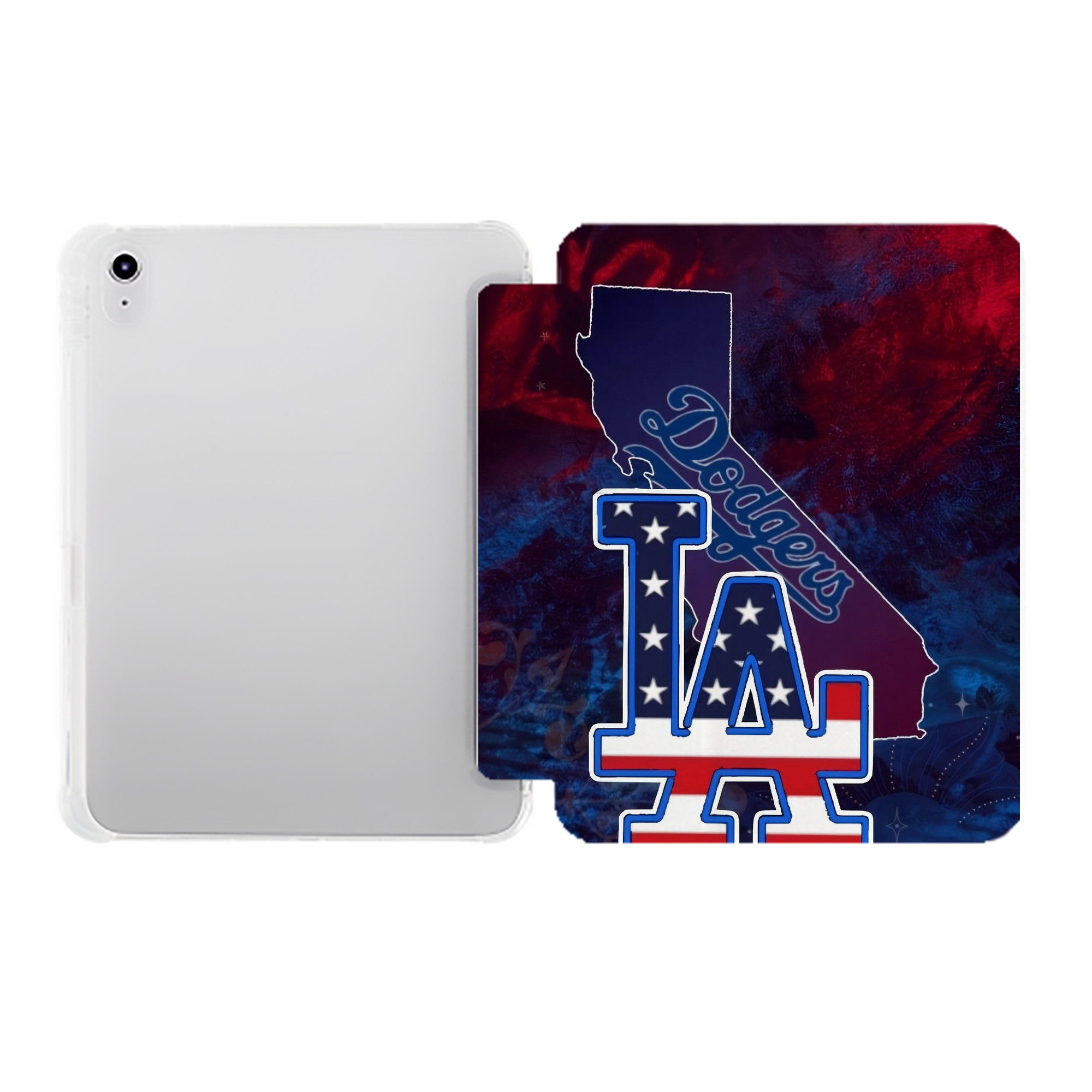  Premium Tri-Fold PU Leather & Silicone IPad Case With Pencil Slot – Fits 9.5,10.5,10.9 – Adjustable Stand, Slim, Protective